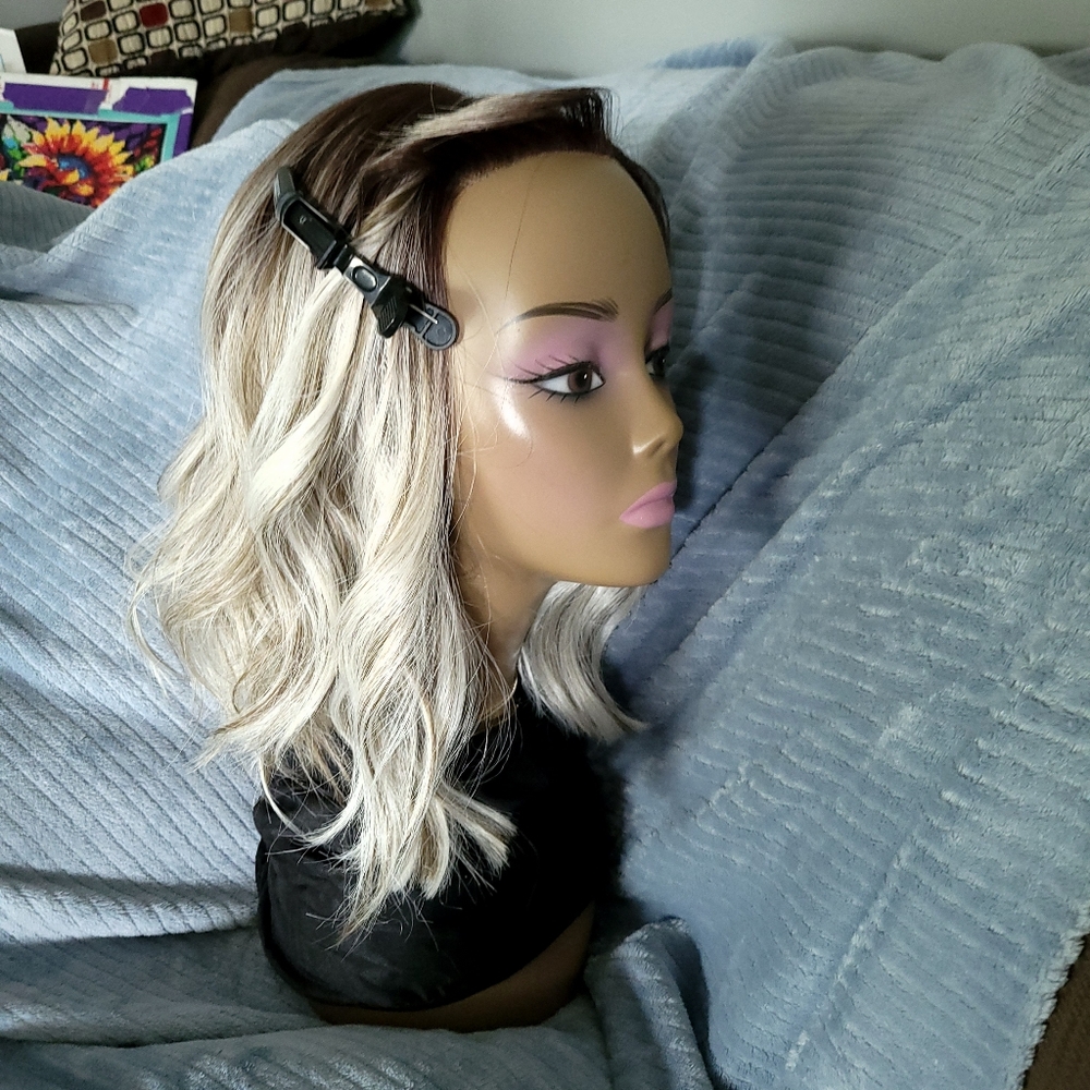 Chelsey Smith Crowns Wig! True Platinum Mixed W Medium Brown - Picture 10 of 14